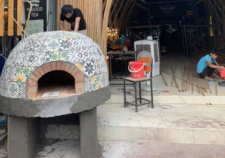 chon vi tri xay lo nướng pizza 