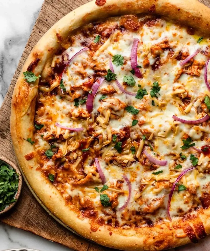 pizza bbq chicken